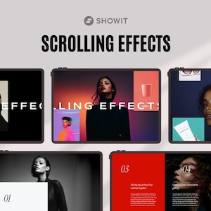 Showit Canvas Template Bundle | Scrolling Effects | Add On Showit Canvas template | Showit Interactive Animations
