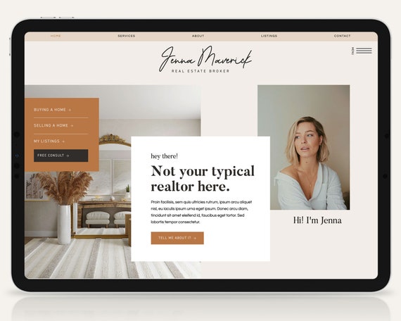 Realtor Website Template for Elementor