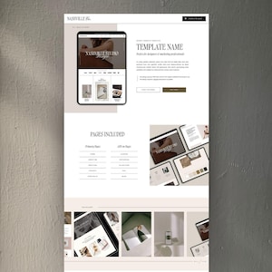 Showit shop template, Showit Shop Template,  Sales Page Website, Showit Website Design, Funnel, Sales funnel, Showit product page