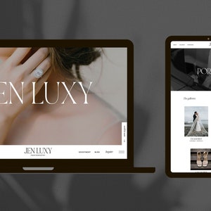 Showit Website Template, Luxury Photographer Website Template, Wedding Photographer Website, Editorial Website, Showit Template image 4