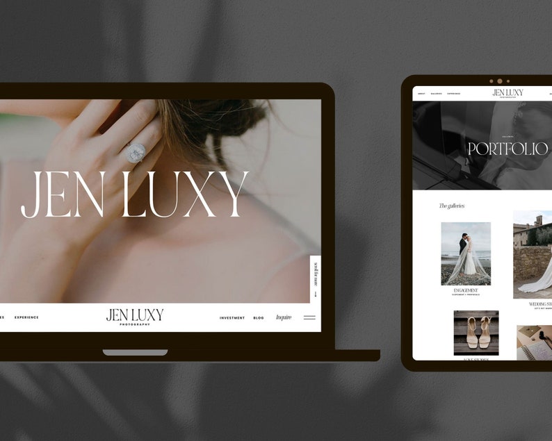 Showit Website Template, Luxury Photographer Website Template, Wedding Photographer Website, Editorial Website, Showit Template image 4