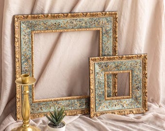 Vintage frame customer sized,Handmade Photo Frame,Wall Art Frame, Timber Frame oil painting, Ready to Hang, home decor, personalized frame