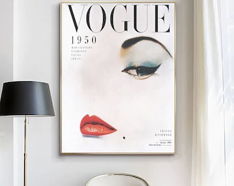 Vintage Fashion Figure Wall Art, Vogue Lady, Living room wall art,bedroom wall art,house warming gifts for her,personalized wall art prints