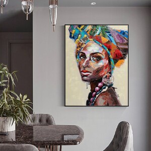 Figure Wall Art - African woman - home decor and gifts,bedroom wall art, personalized prints,living room wall art, house warming gifts