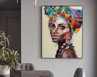 Figure Wall Art - African woman - home decor and gifts,bedroom wall art, personalized prints,living room wall art, house warming gifts