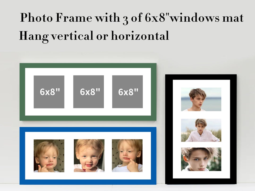 Three In One Frame Elegant Colourful Gallery Collage Photo Frame 3 Photos 6 8 Inches 3 in ...