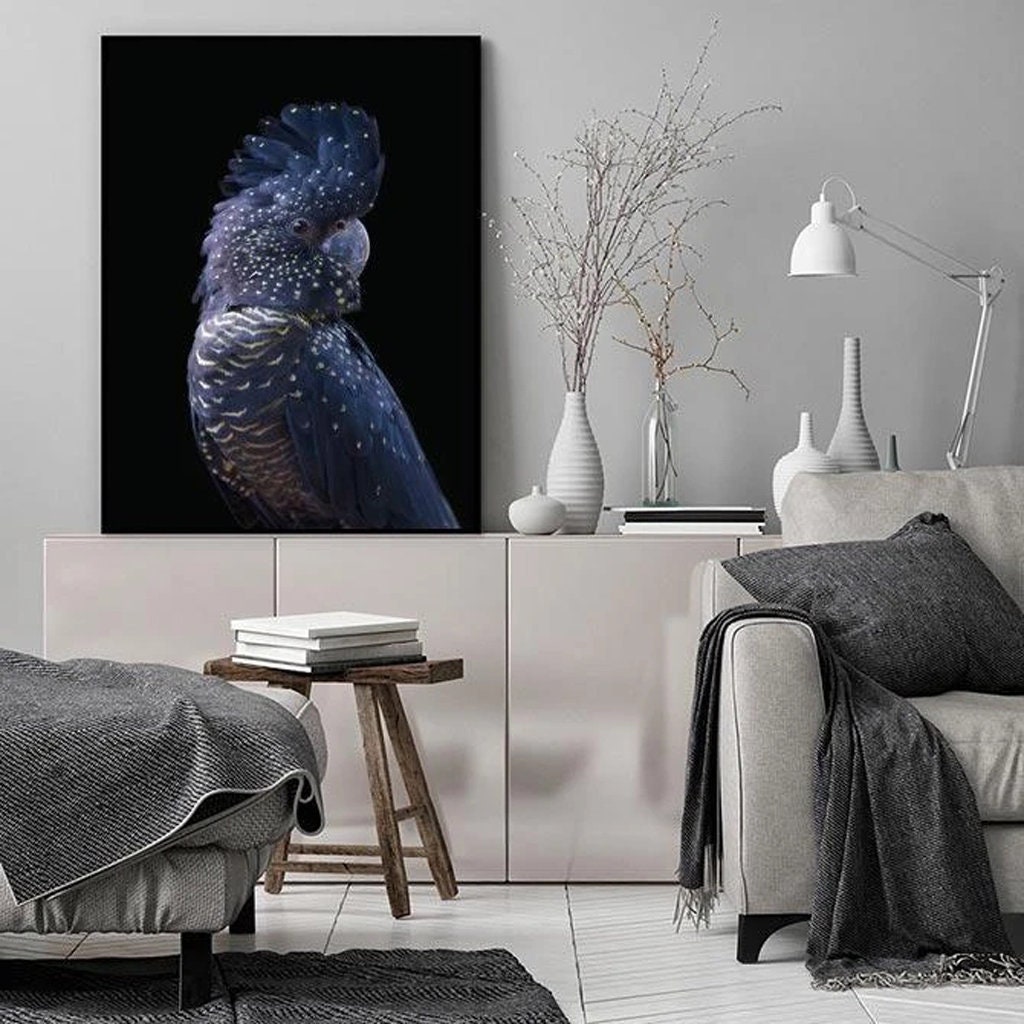 Wall Art Black Cockatoo Canvas Prints Poster Prints Etsy Australia
