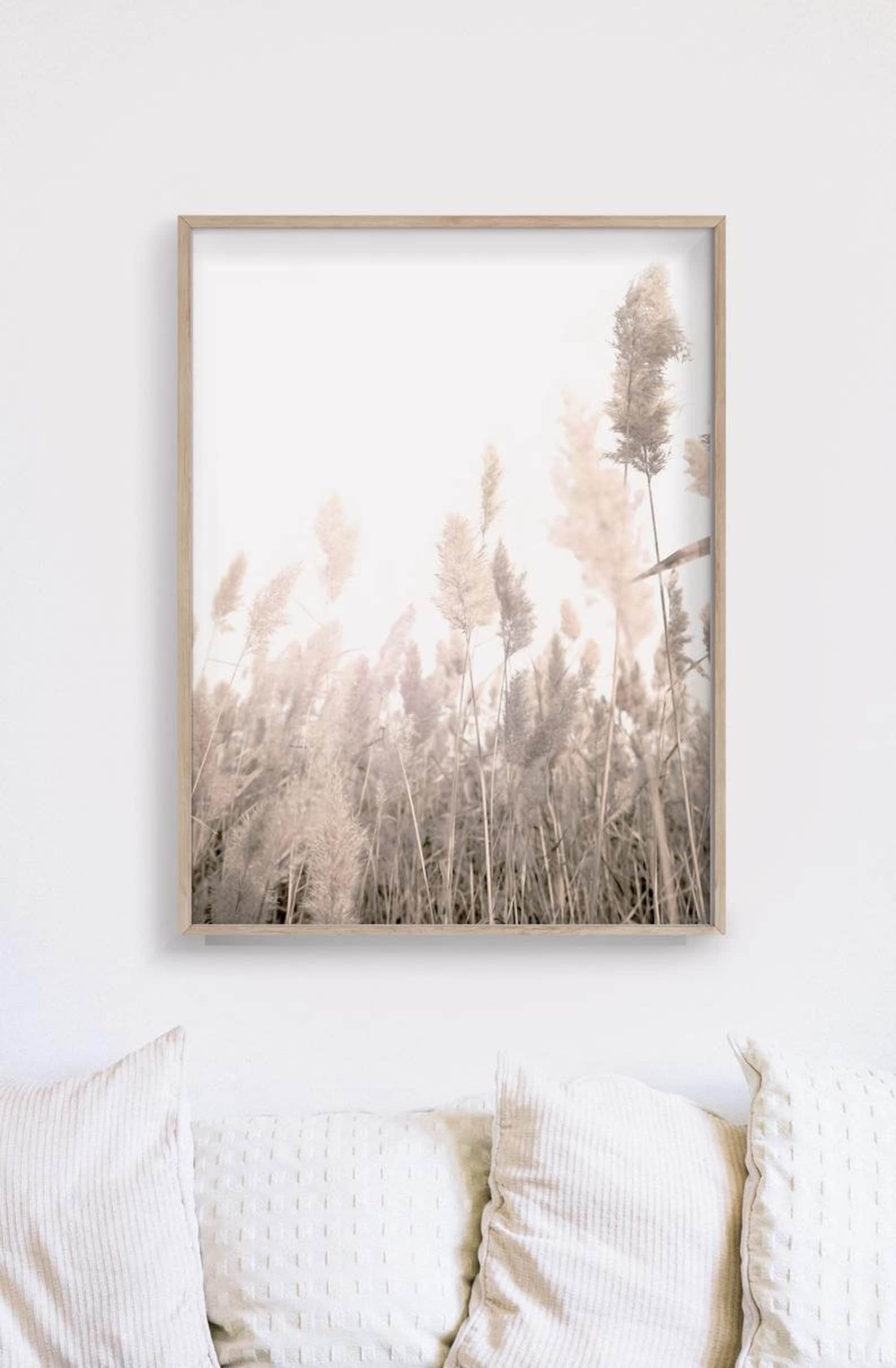 Wall Art Pampas Grass 2 Sets Canvas Prints Poster Prints Etsy Australia