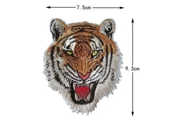 Embroidery Tiger patches| Tiger Iron On Embroidered patches|  Tiger appliques patches For Bag Jeans Hat T Shirt DIY Appliques