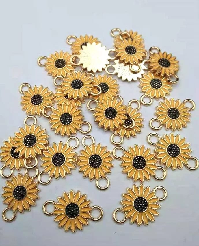 10pcs Sunflower Charm sunflower Charm Bulk Sunflower Charms Etsy UK