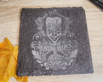 Posavasos de Halloween, posavasos de pizarra, posavasos, posavasos espeluznantes, posavasos de terror
