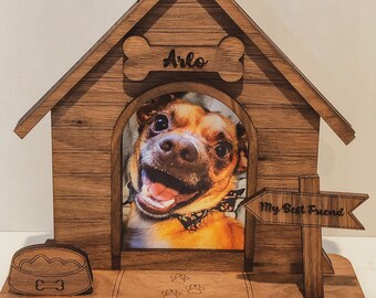 Personalized Dog Photo Frame, Custom Pet Gift