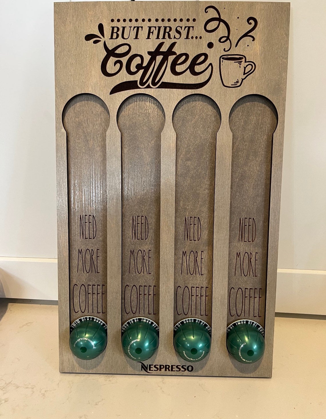 Custom Vertuo Coffee Pod Holder/wooden Nespresso Vertuo Pod Etsy