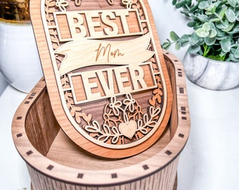 Mother's Day Trinket Box, Gift for Mom, Gift for Grandma, Personalized Gift, Jewelry Box, Mother's Day Tokens, Free Personalization