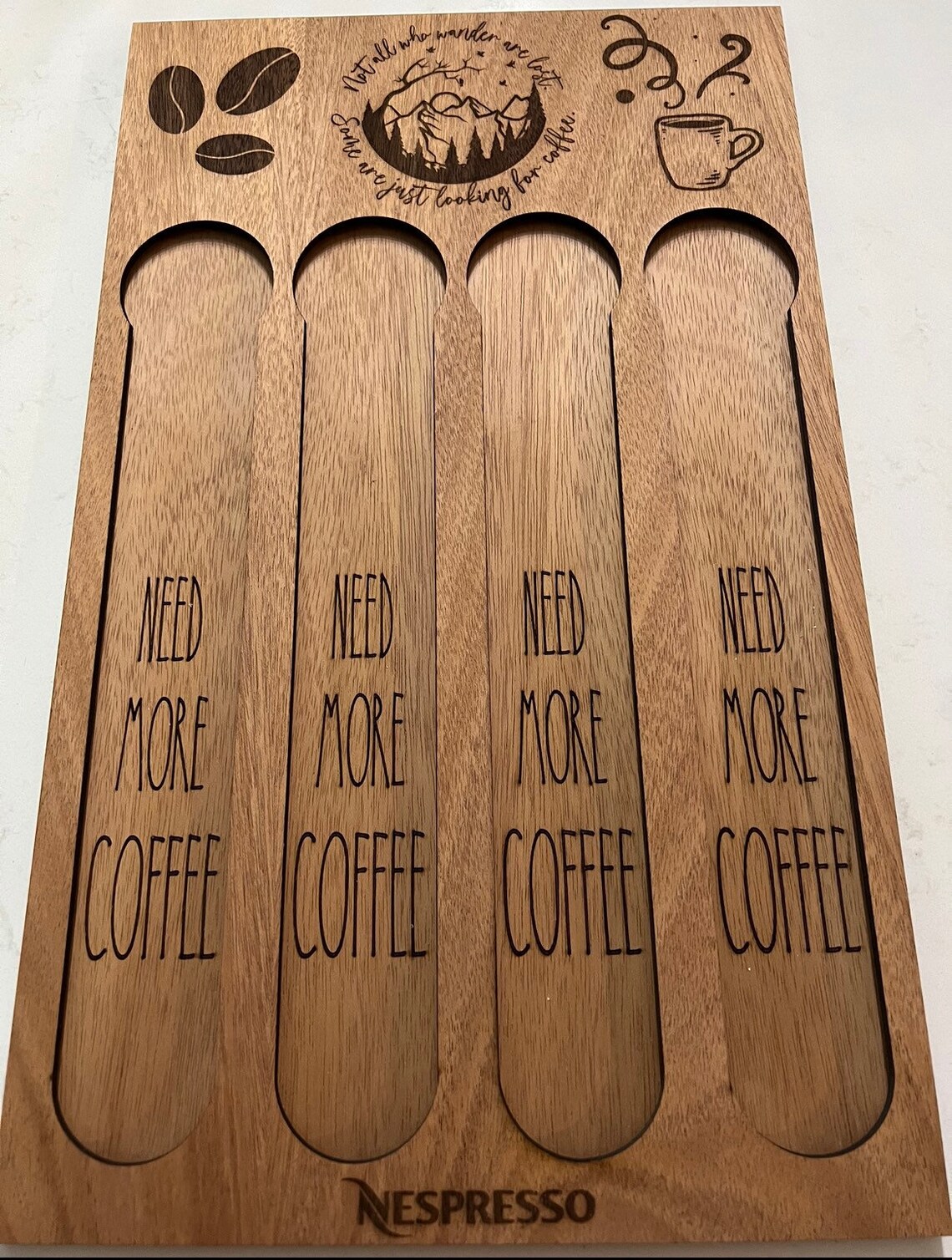 Custom Vertuo Coffee Pod Holder/wooden Nespresso Vertuo Pod Etsy