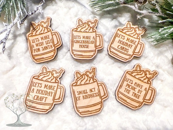 Christmas Activities Token Advent Calendar, Happy Holidays, Advent Calendar,  Gift, Friends, Family Group Activities, Elf Props - Etsy