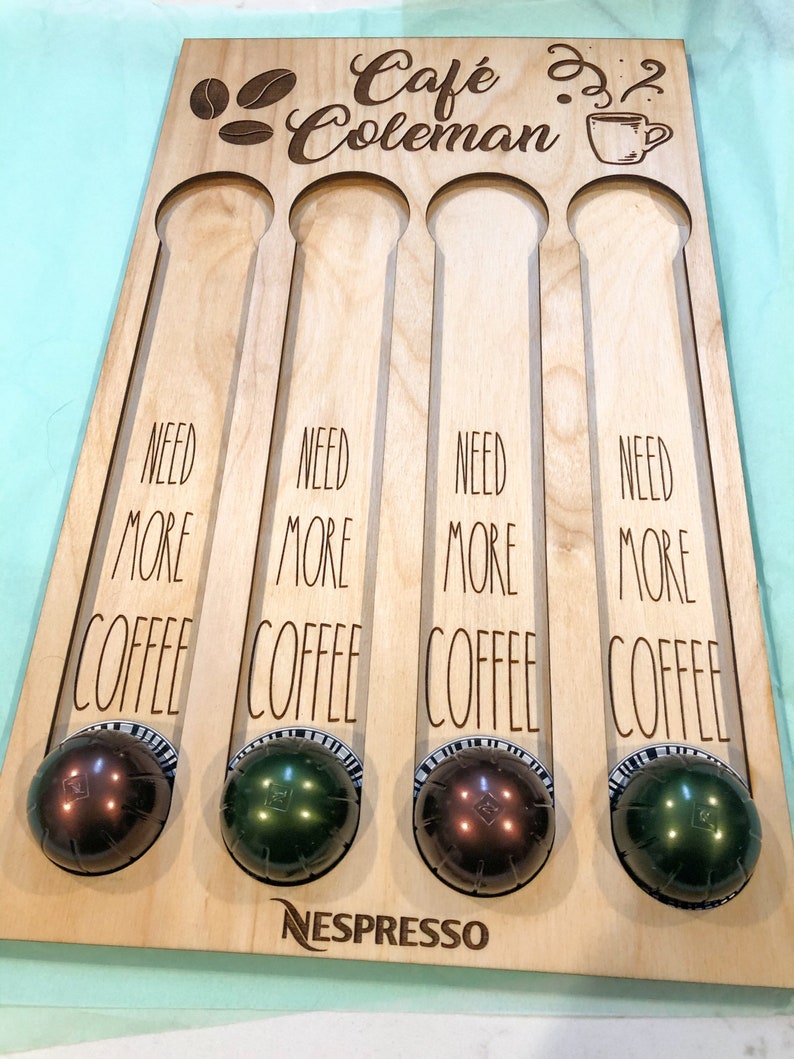 Custom Vertuo Coffee Pod Holder/wooden Nespresso Vertuo Pod Etsy