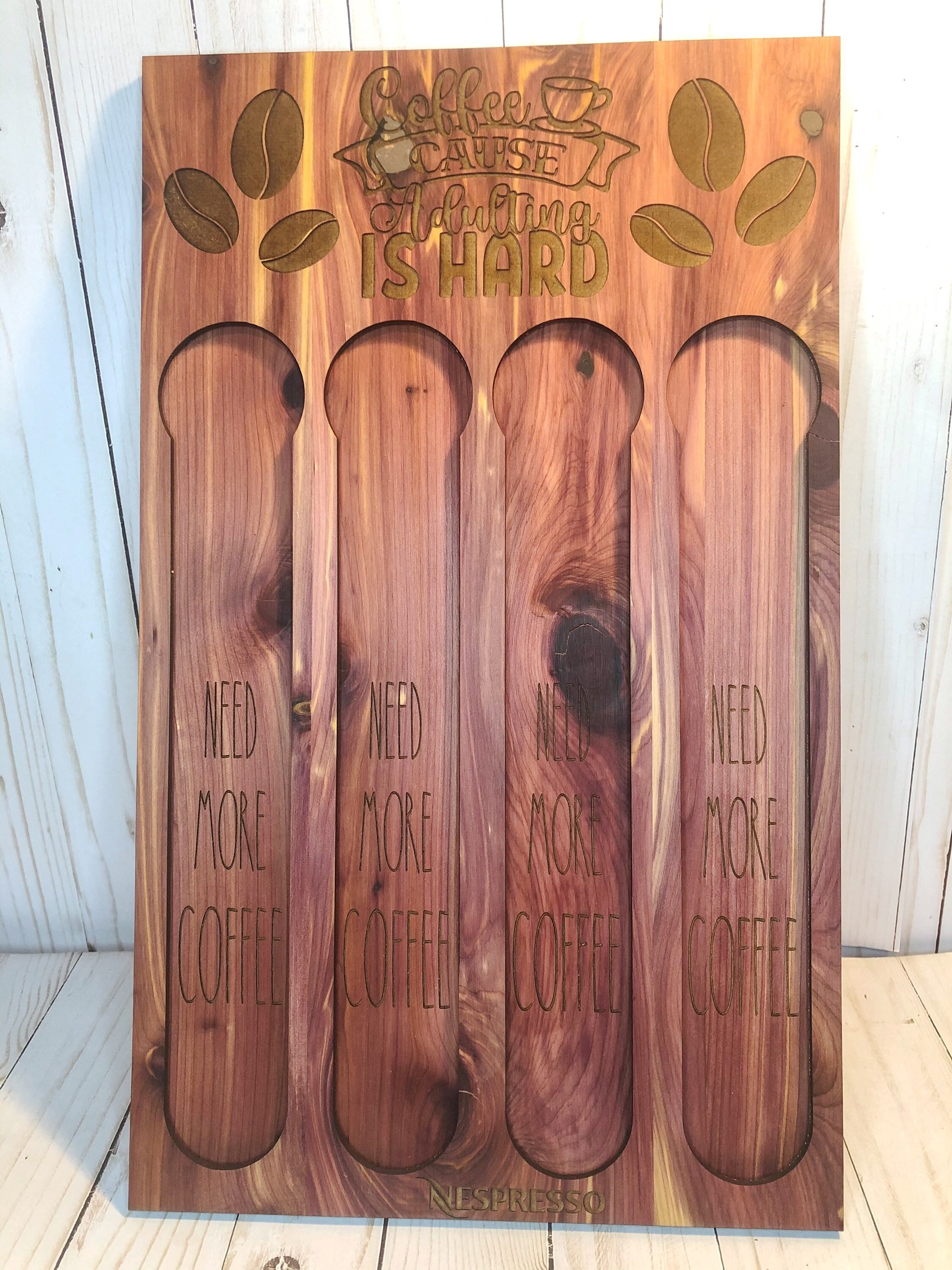 Custom Vertuo Coffee Pod Holder/wooden Nespresso Vertuo Pod Etsy