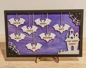 Personalized Family Name Halloween Decor, Personalized Halloween Decor, Spooky Halloween Sign, Custom Halloween Decor, Family Halloween Sign