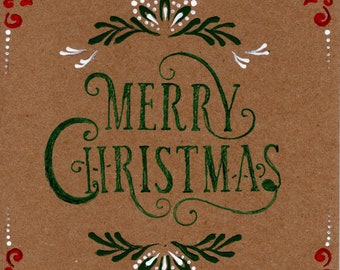 Eco Friendly Merry Christmas Card