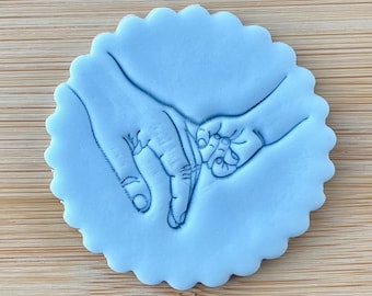 Baby Shower New Baby Mummy to be Daddy To be Father’s Day Fondant Biscuit Stamp Embosser