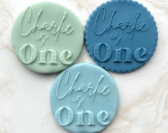 Custom Children’s Name & Age - Cookie Stamp Raised Embosser