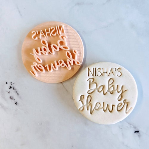 Baby Shower Cookie Stamp Baby Feet Party Favors Baby Shower Etsy