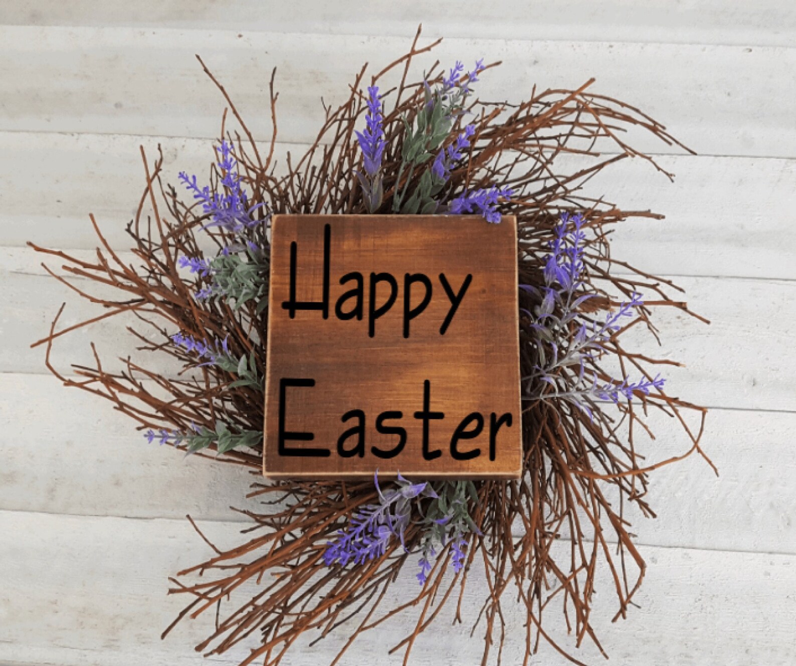 Custom Easter Wood Sign Happy Easter Sign Easter Home Decor Etsy