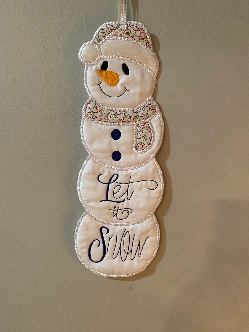 Snowman wall hanging set Etsy