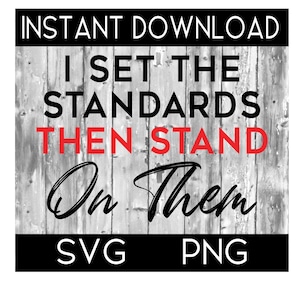 I Set The Standards Then Stand On Them SVG, PNG, Silhouette User, Circuit User