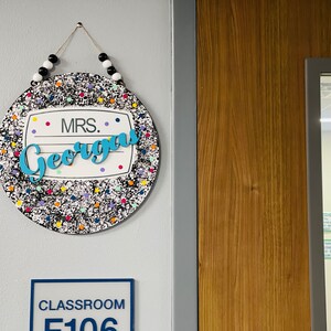 Composition Notebook Shaped Classroom Door Sign - Etsy