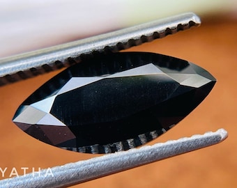 Black Marquise Cut  7 To 14 MM Moissanite, Handcrafted Moissanite for Engagement Ring or Custom Jewelry, Loose Moissanite for Gift