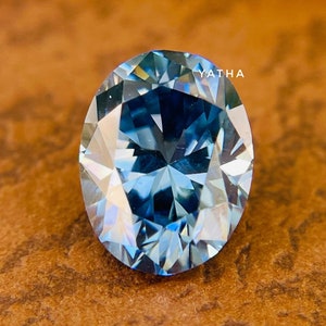 Oval Cut Blue Color Diamond VVS1 Loose Moissanite for Ring | Antique Ring | Unique Engagement Ring | Wedding Ring | Gift For Loved Ones
