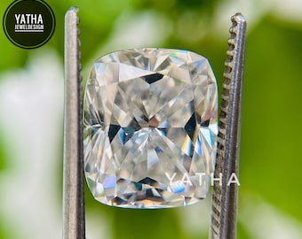 Elongated Cushion Cut Loose Moissanite, Colorless Moissanite for Women Jewelry, Engagement Ring, Wedding Band, Pendant, Earring or Gifts