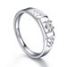 Classic Fency Ring With Round Cut Moissanite Stone and 925 Sterling ...