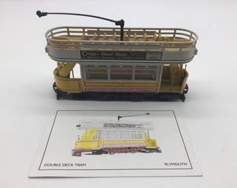 Corgi Toys Diecast Double Deck Tram Plymouth Corporation, gifts for him, Birthday Gifts, Gifts for Dad, Dinky, Retro Toys, Fathers days Gift