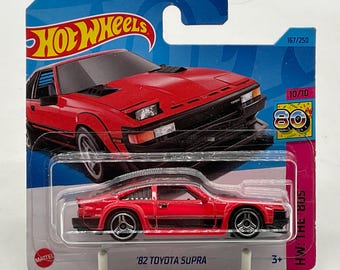 Hot Wheels 82 Toyota Supra Red : Mint Condition Diecast Car, 1/64 Scale