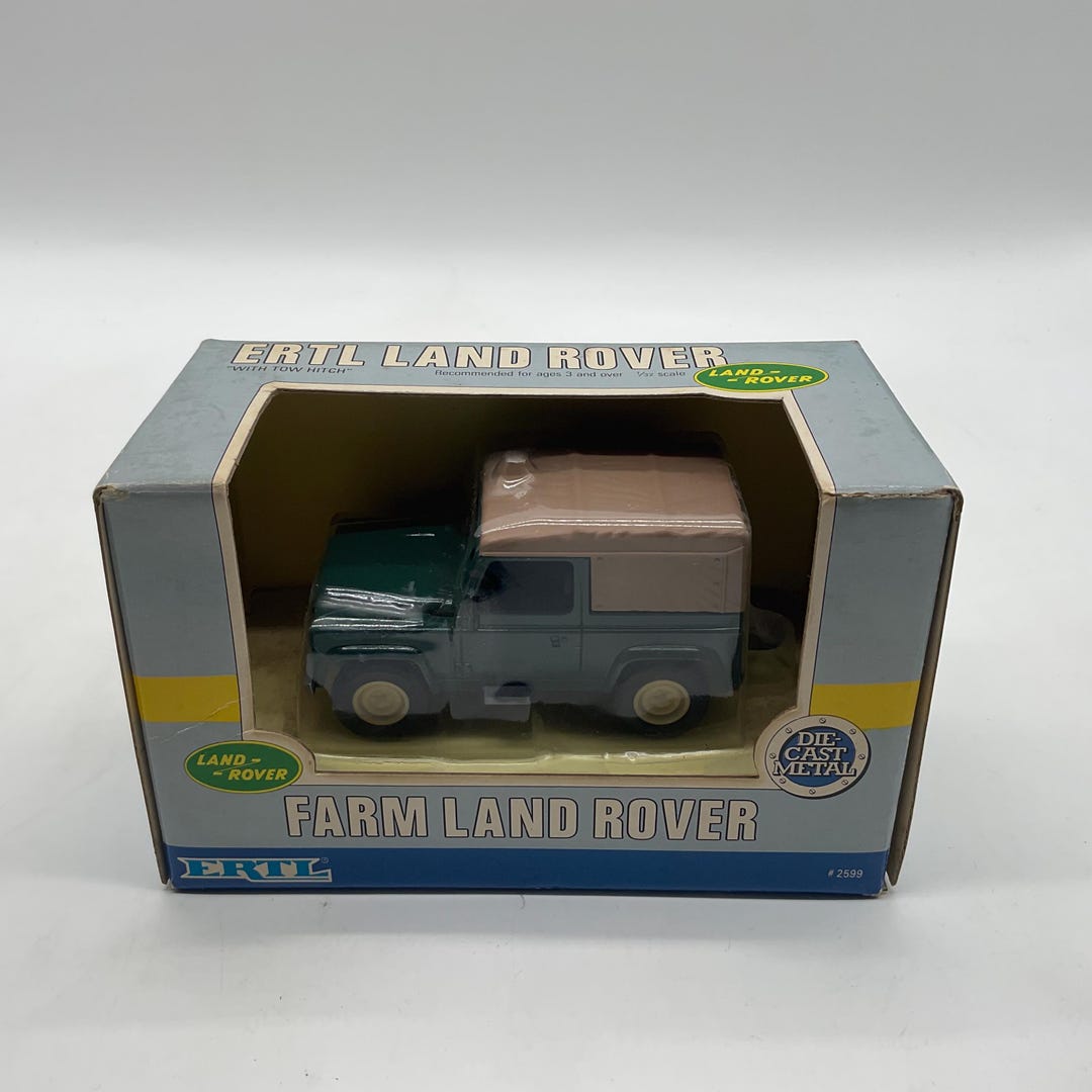 Rare Boxed ERTL Farm Land Rover Defender 90 Diecast Model: ERTL 2599 1/ ...