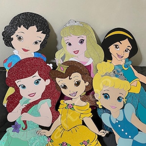 Toddler Princess Prop Princess Party Decor Toddler Princess Party Cutouts Toddler Princess Character Party Toddler Princess Birthday Party
