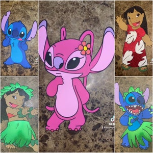 Lilo and Stitch Birthday Party Props, Lilo and Stitch Party Props, Lilo and  Stitch 2 Ft Cutouts, Lilo and Stitch Birthday Decorations 