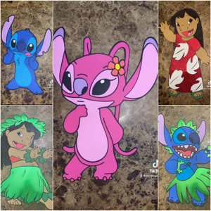 Lilo and Stitch Birthday Party Props, Lilo and Stitch Party Props, Lilo and Stitch 2 ft cutouts, Lilo and Stitch birthday decorations