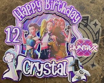 Kpop Cake Topper K-Pop Topper Demon Hunters Party