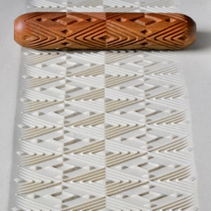 Pottery Hand Roller / Clay Texture Tool - Ace of Diamonds R09
