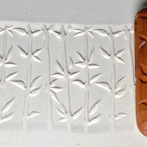 Pottery Hand Roller / Clay Texture Tool - Bamboo R11