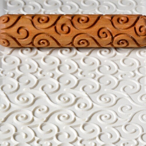 Clay Texture Roller Pottery Hand Roller Pastry Texture Etsy