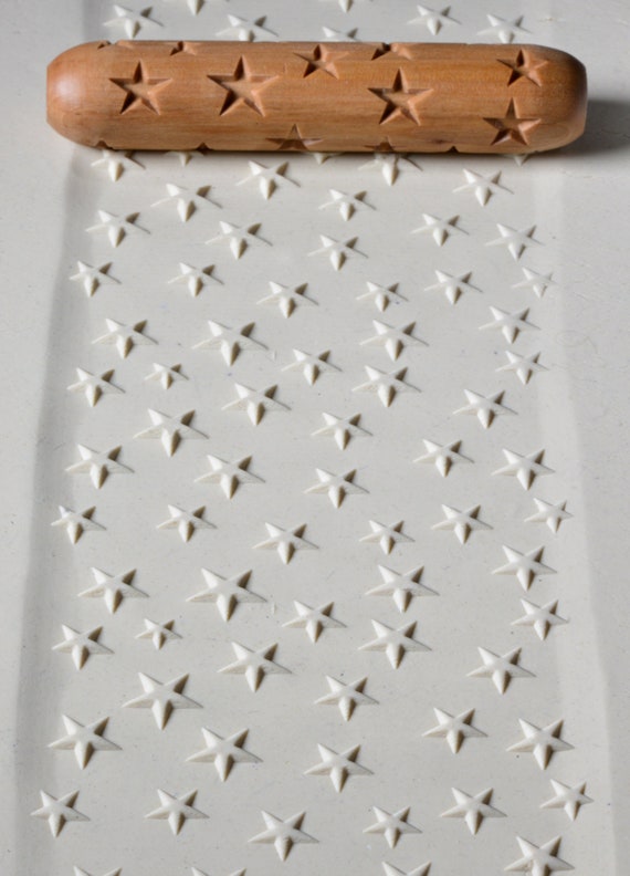 Ceramic Wood Texture Roller - Rising Sun Pattern Clay Pottery Tool