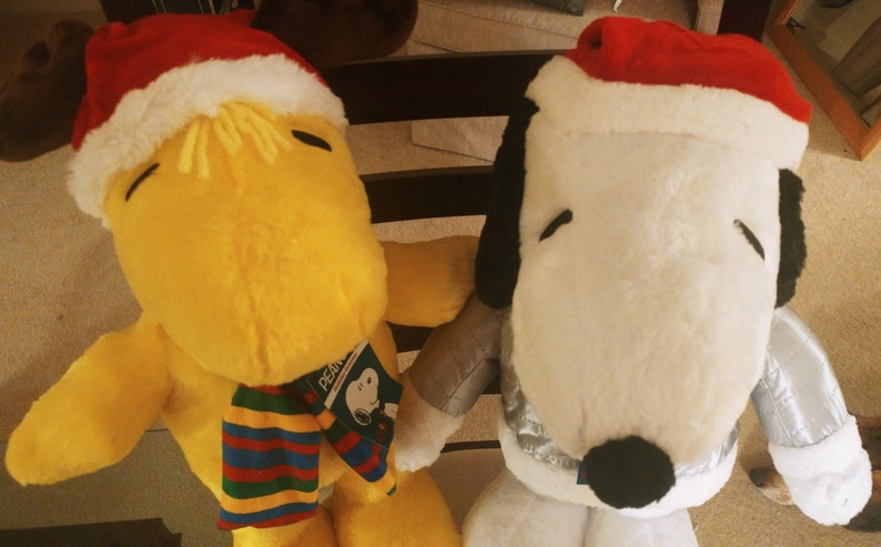 Peanuts Snoopy & Woodstock Stuffed Animal Plush Holiday | Etsy