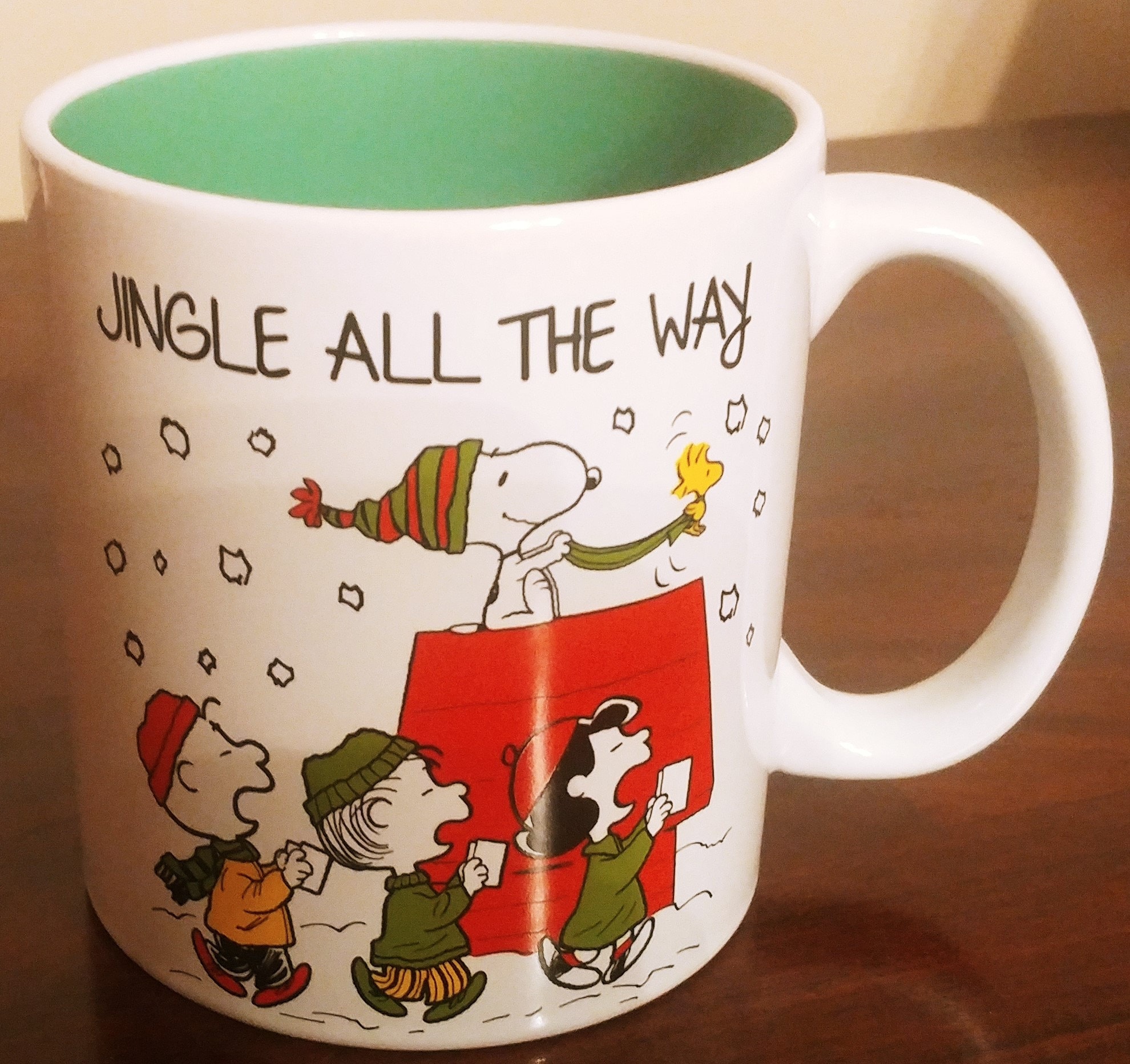 Details about   Peanuts Snoopy Jingle All The Way Cocoa Christmas Coffee Mug Holiday Mug 