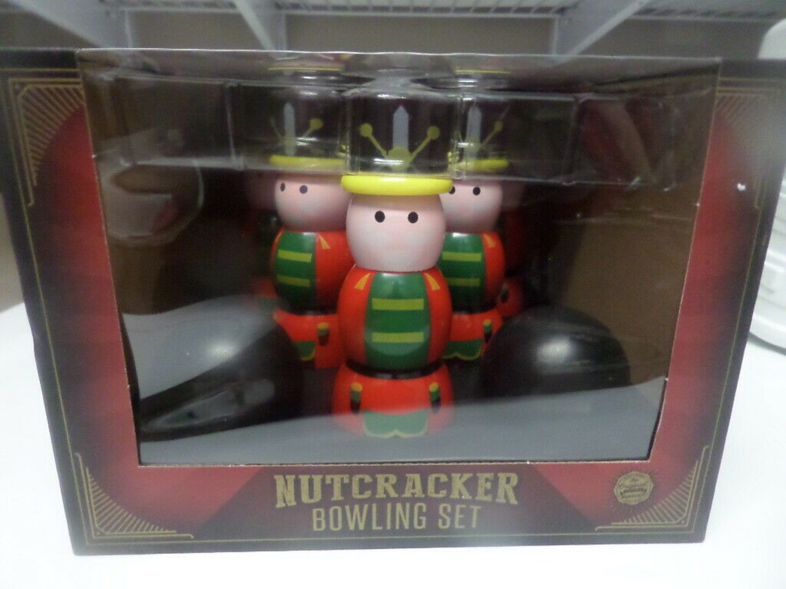 Nutcracker Bowling Set with Two Bowling Balls The Original Etsy