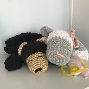 Pacifier Critter - Made with Snuggle Soft Velvet Yarn